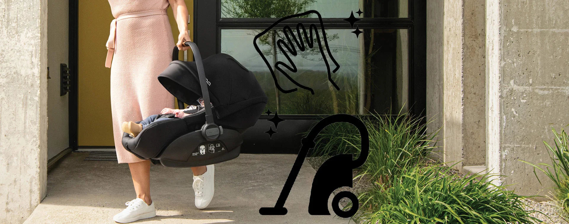 How to Store a Car Seat Between Children - Dimples