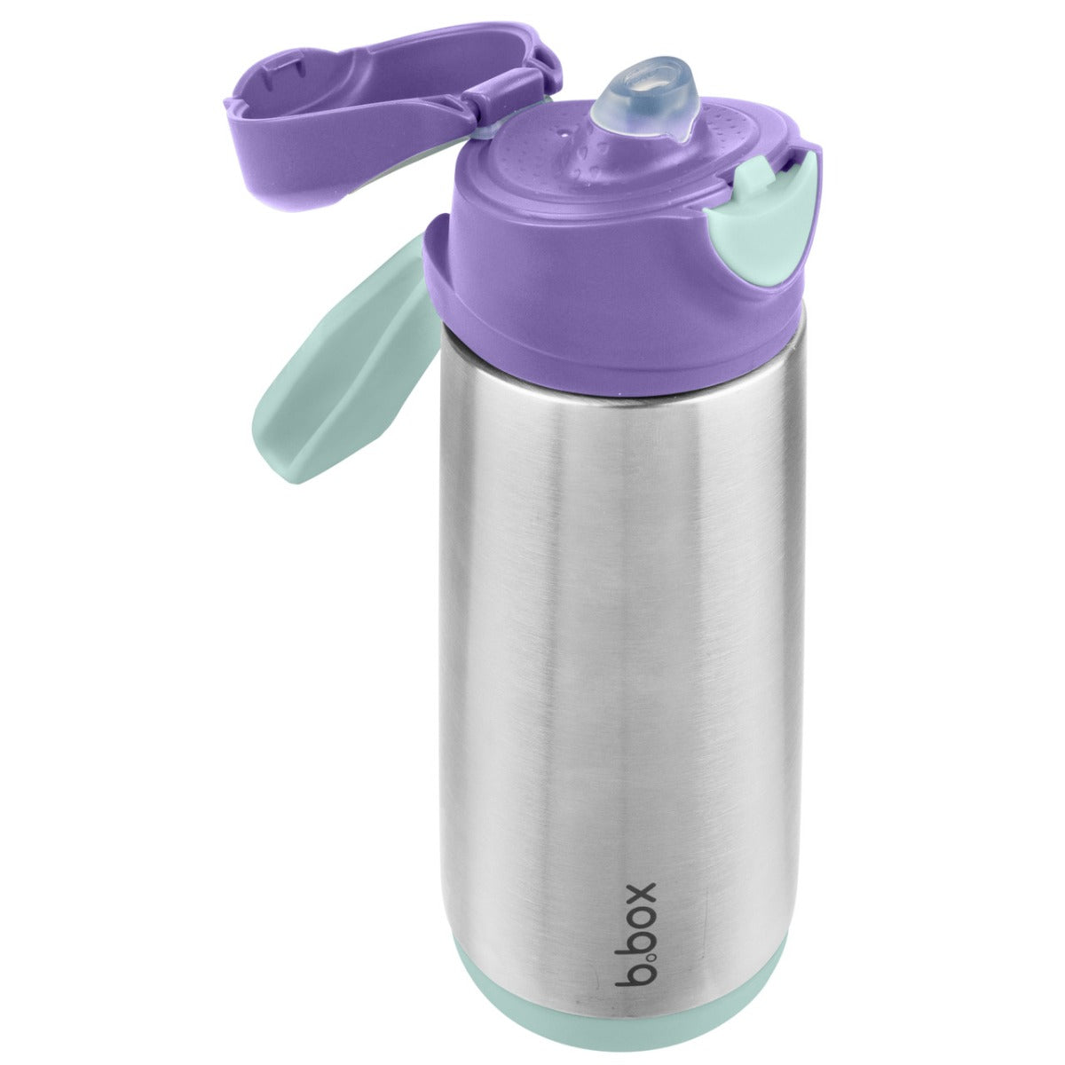 Insulated Spout Bottle in Lilac Pop colour from B.Box side view