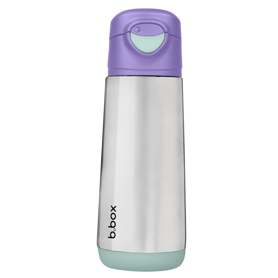 Insulated Spout Bottle in Lilac Pop colour from B.Box front view:image,small_image,thumbnail,swatch_image
