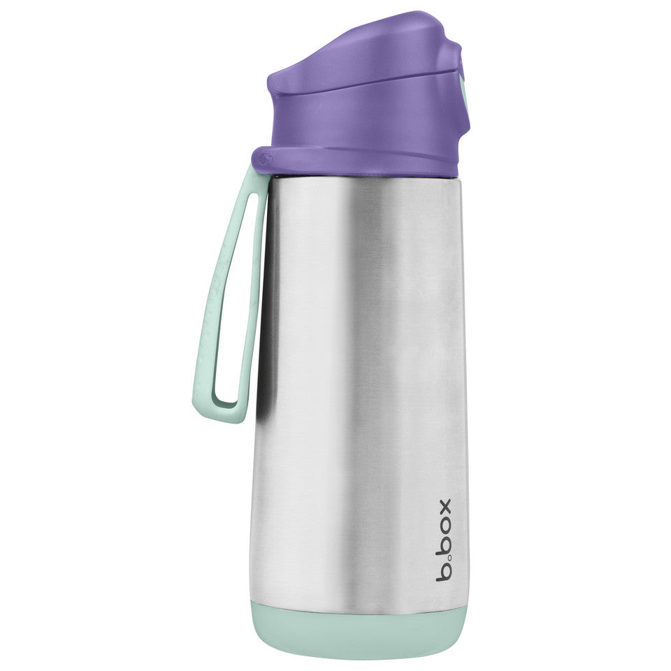 Insulated Spout Bottle in Lilac Pop colour from B.Box side view