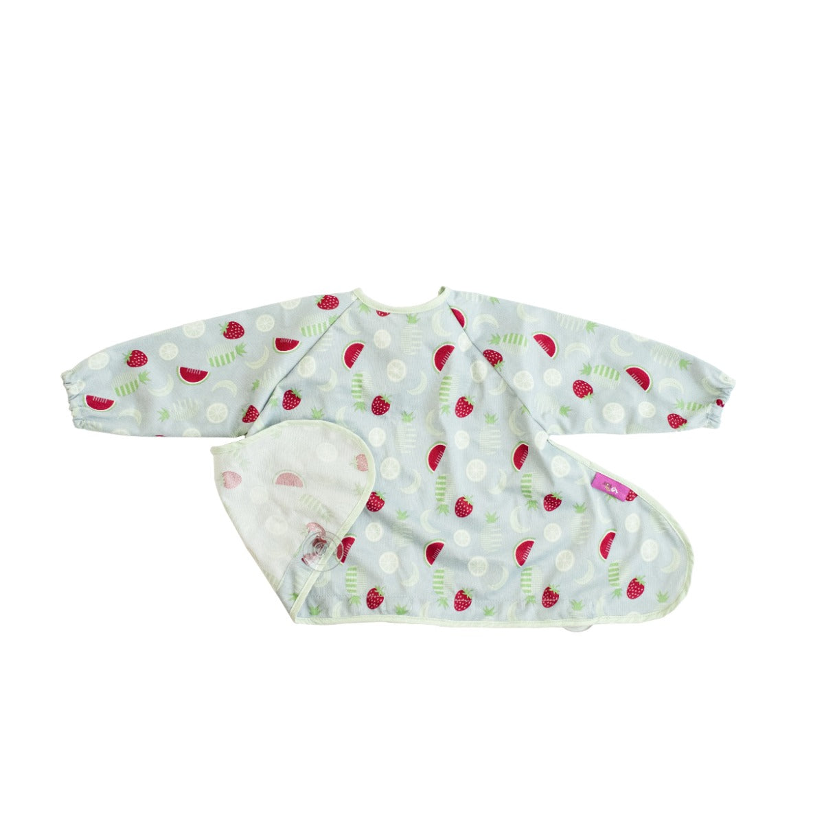 Baby long sleeve bib with fruits print:image,small_image,thumbnail,swatch_image