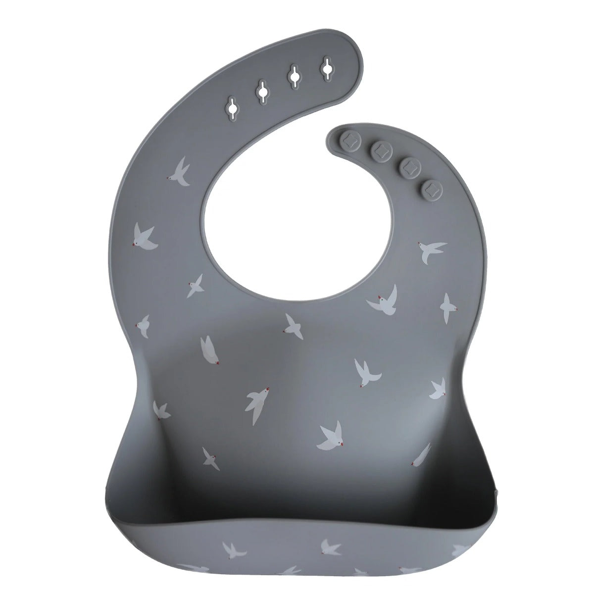 Mushie silicone baby bib seagull cadet:image,small_image,thumbnail,swatch_image