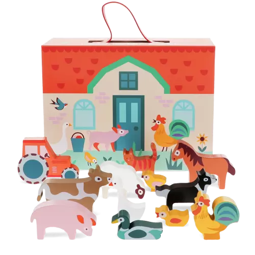 Wooden Farm Playset-Rex London