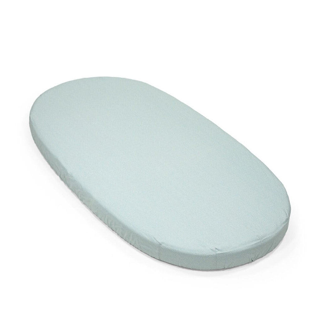 Sleepi Bed Fitted Sheet V3 Dots Sage Stokke NZ Bedding