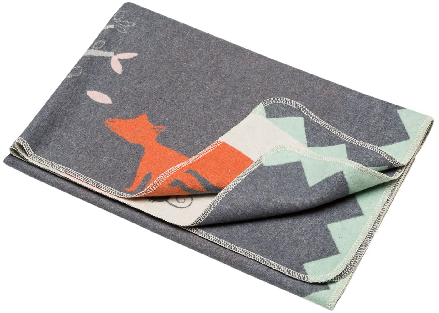 Toddler flannel blanket fox print