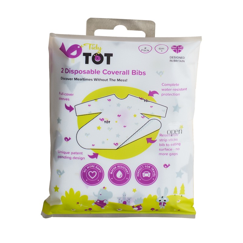 Disposable long sleeve bib pack