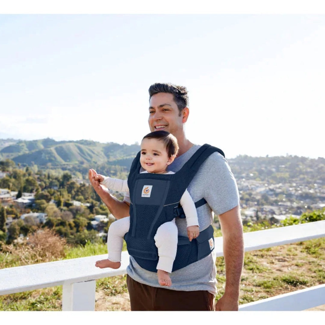 ergobaby carrier hip seat Ergobaby Alta Hip Seat Baby Carrier - Blue | Toddler Carrier | Dimples NZ