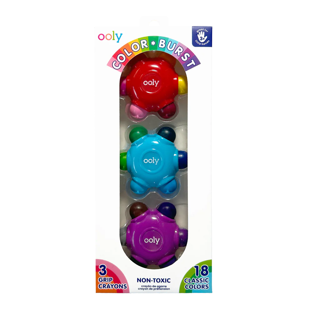 Colour Burst Grip Crayon Ooly