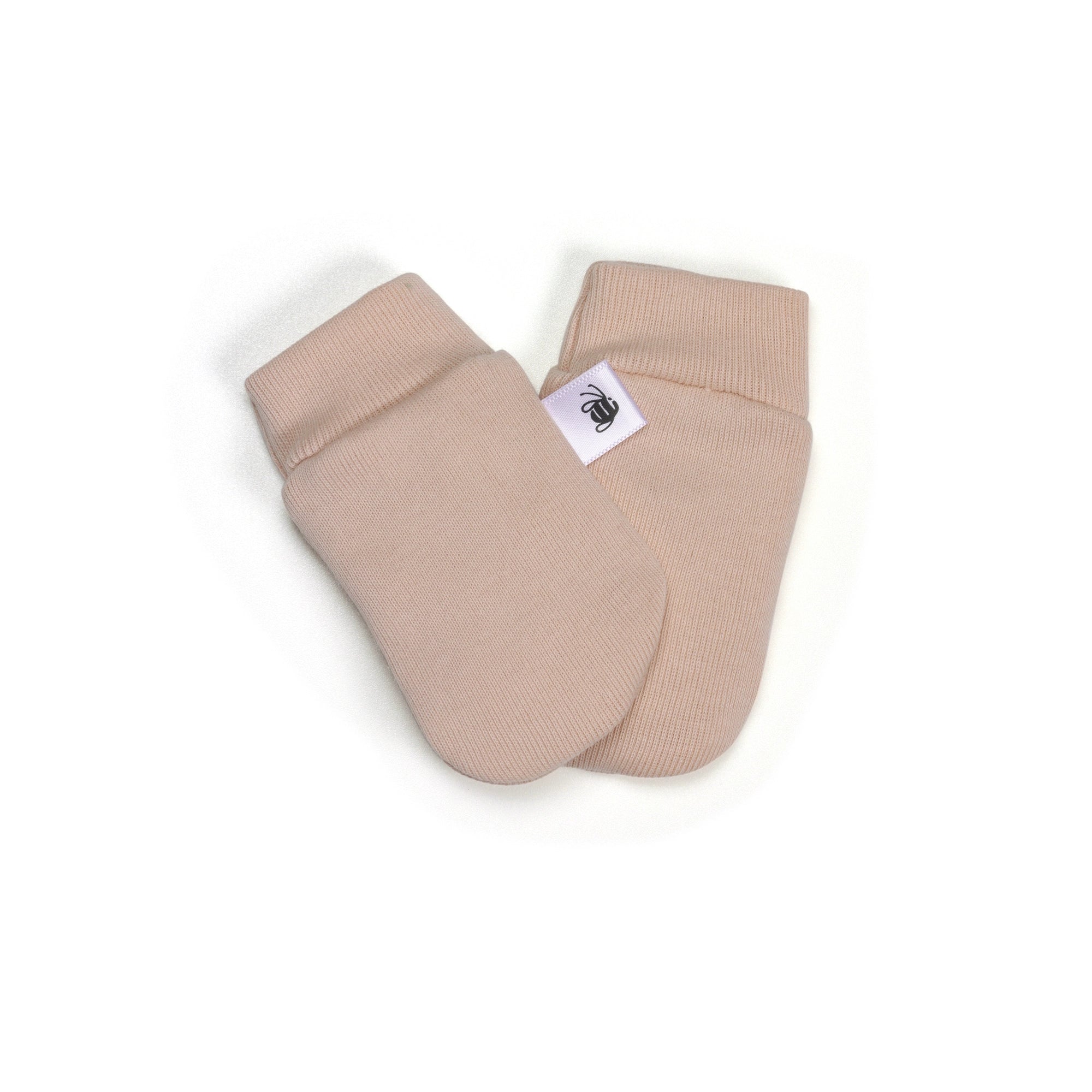 Cotton Mittens O/Size Dusky Pink - Dimples