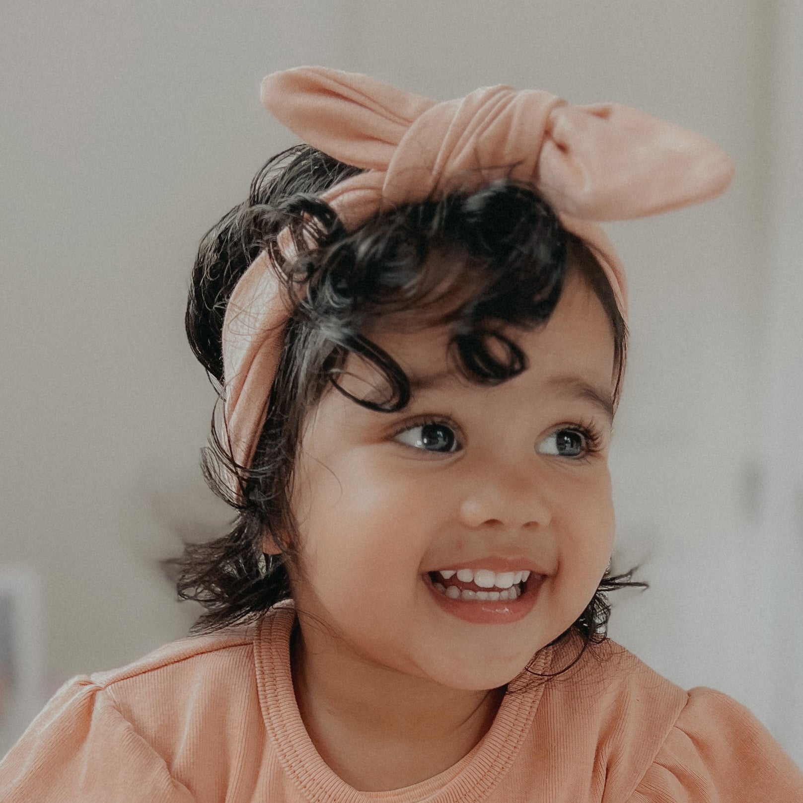 Cotton Tie Headband O/Size Clay - Dimples