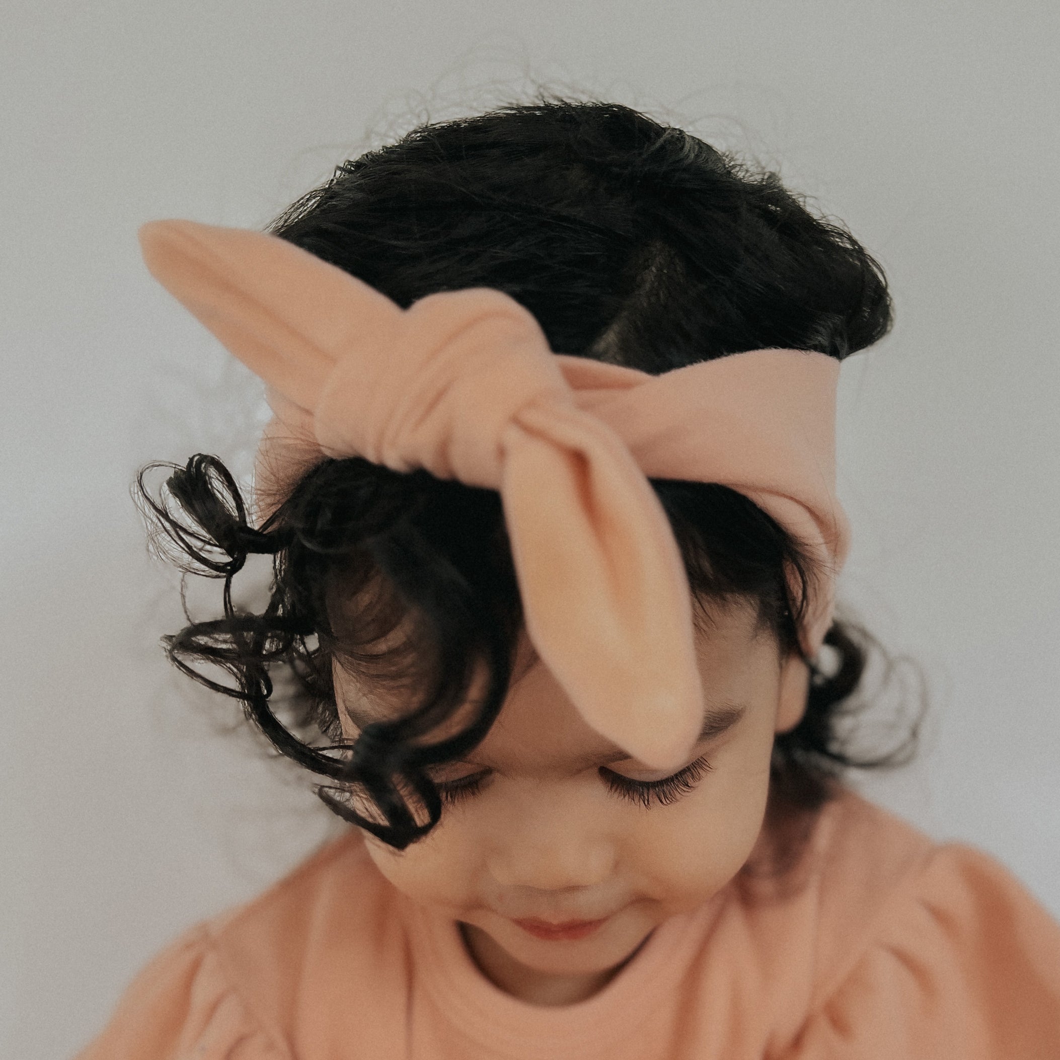 Cotton Tie Headband O/Size Clay - Dimples