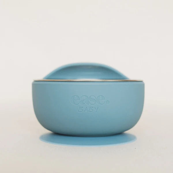 Baby Stainless Steel Suction Bowl Sky Blue - Ease.Baby