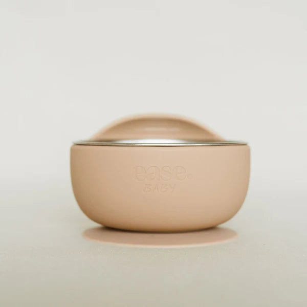 Baby Stainless Steel Suction Bowl Taupe - Ease.Baby