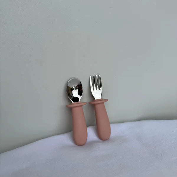 First Bites Cutlery Set Posey - Ease.Baby