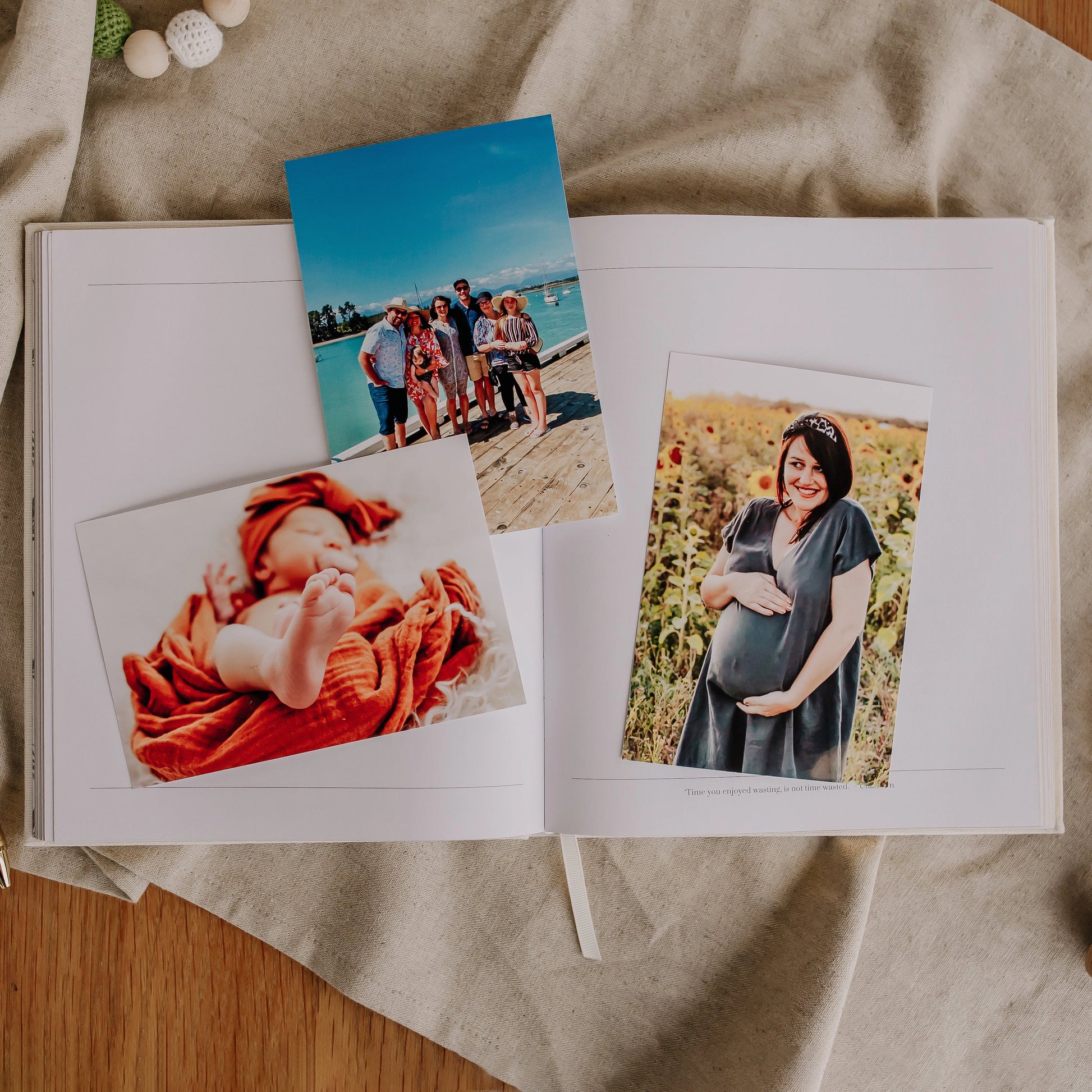 Hold the Moments - Family Keepsake Journal Olive + Page