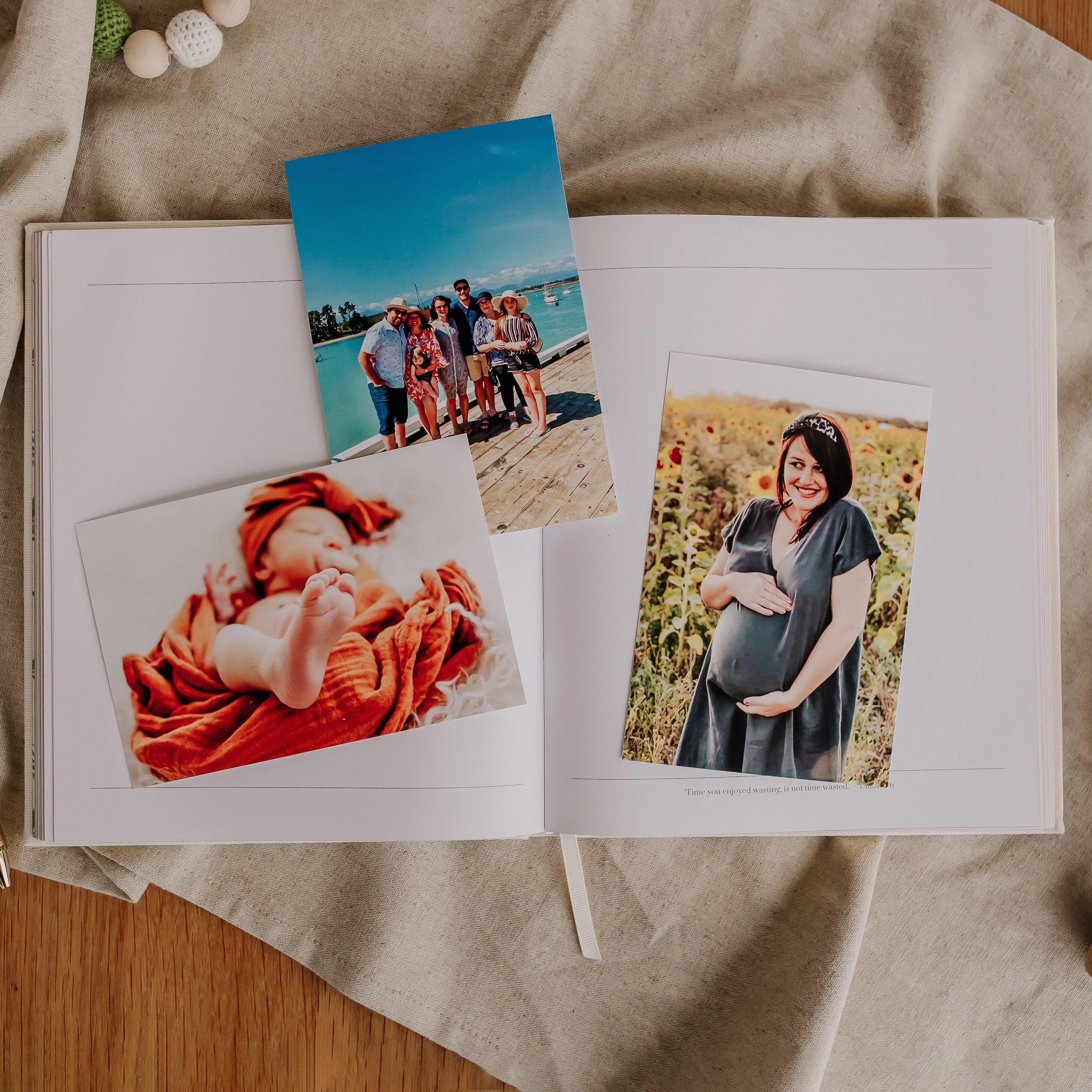 Hold the Moments - Family Keepsake Journal Olive + Page