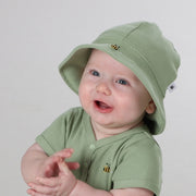 Cotton Sunhat NB Apple Green - Dimples