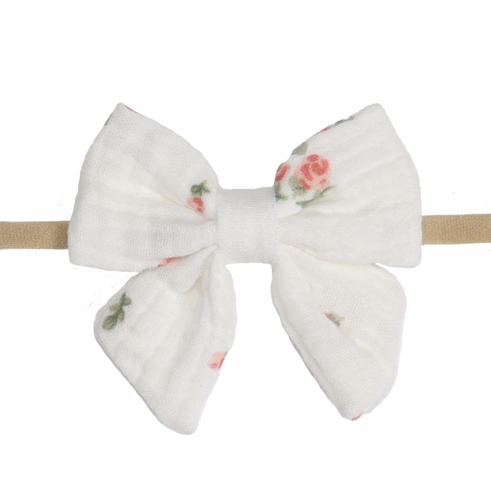 Muslin Tie Bow Headband - Fliss & Frankie - Dimples