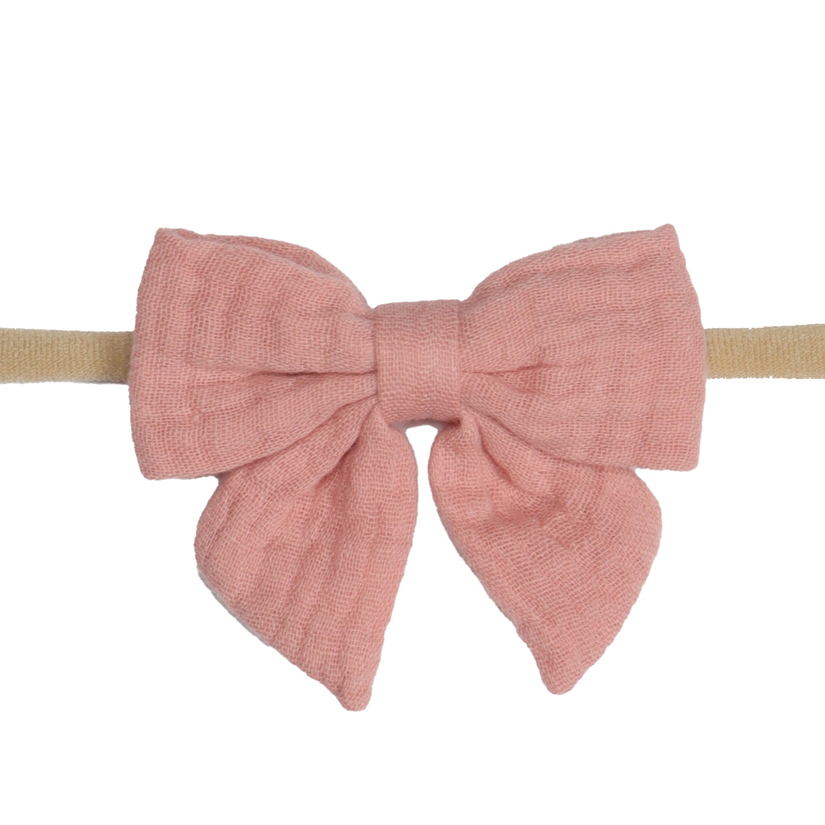 Muslin Tie Bow Headband - Fliss & Frankie - Dimples