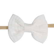 Muslin Bow Headband - Fliss & Frankie - Dimples