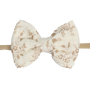 Muslin Bow Headband - Fliss & Frankie - Dimples