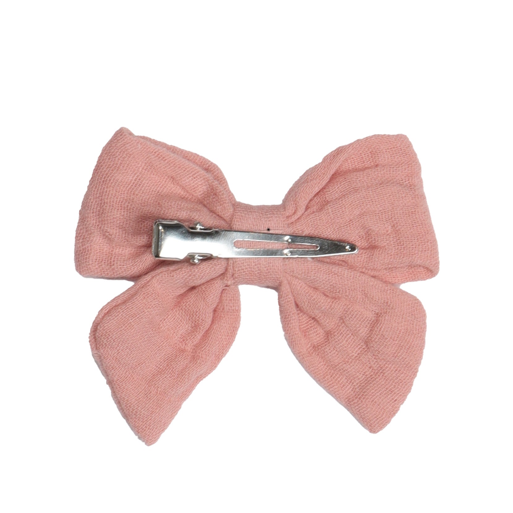 Muslin Tie Bow Clip - Fliss & Frankie - Dimples