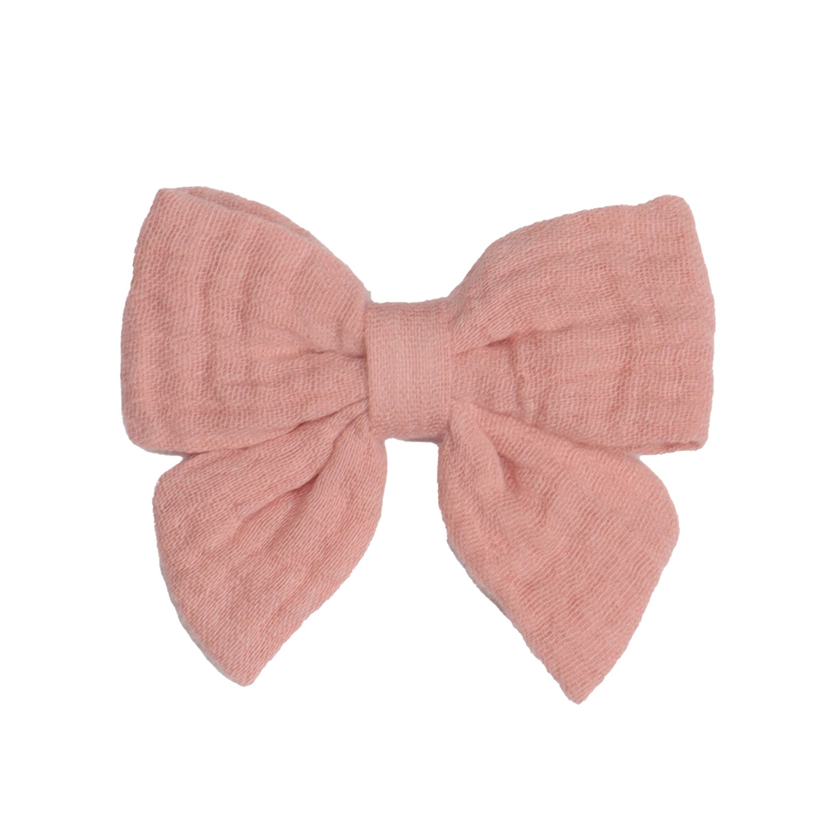 Muslin Tie Bow Clip - Fliss & Frankie - Dimples