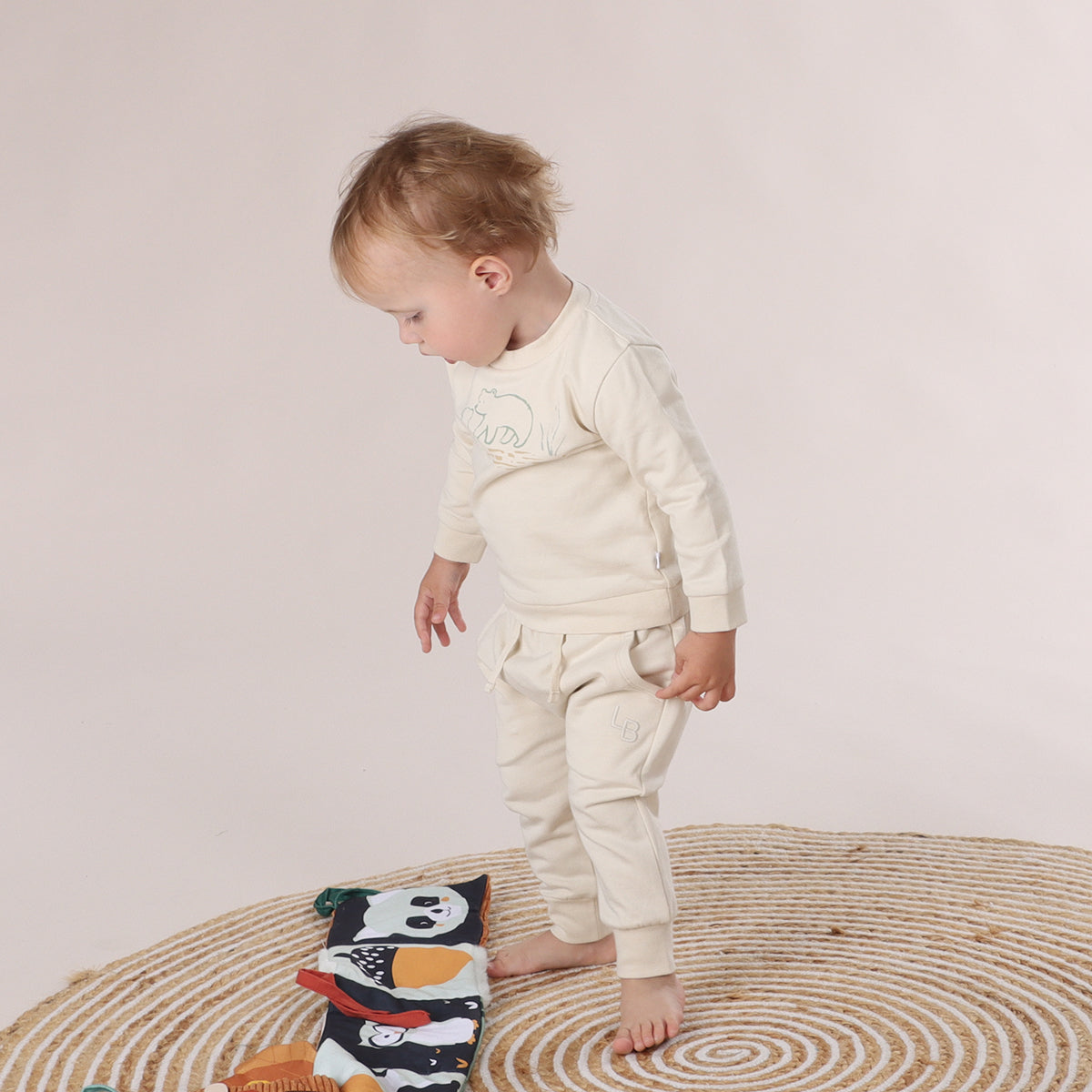 Cotton Fleece Pant - Little Bee by Dimples - Dimples