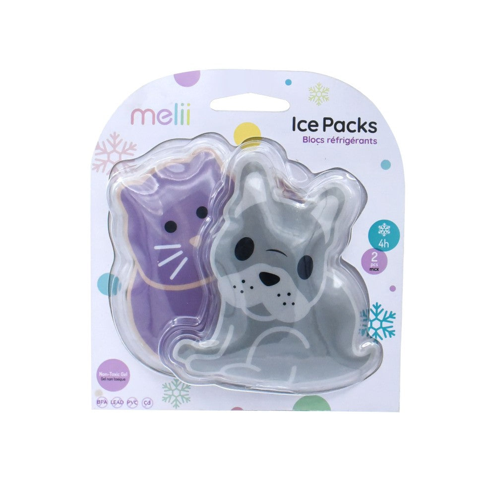 Melii Gel Ice 2pk Cat + Bulldog - Melii