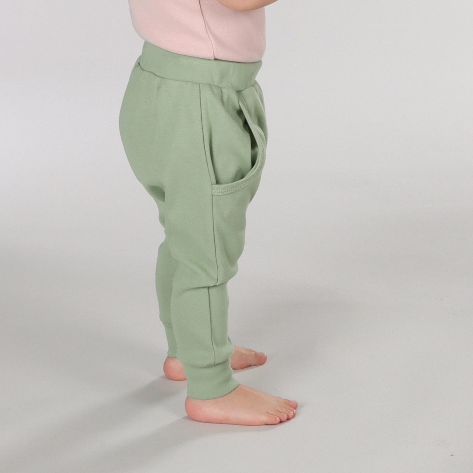 Cotton Pants NB Apple Green - Dimples