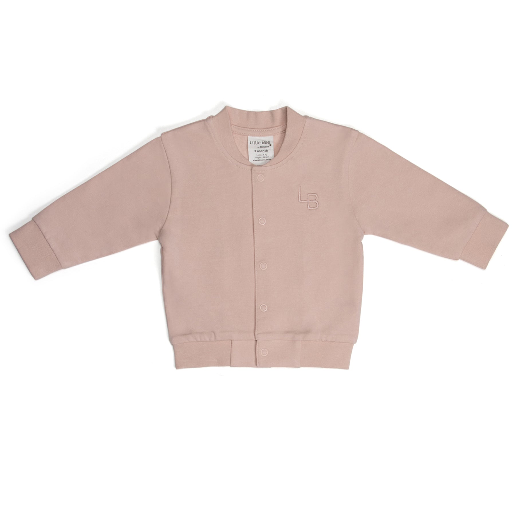 Bomber Jacket 3mth Pink - Little Bee by Dimples