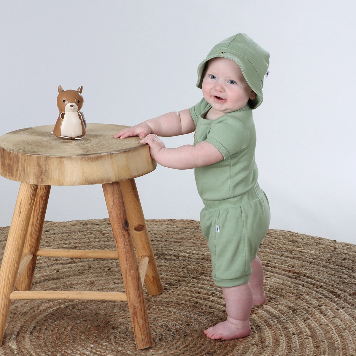 Cotton Shorts 3mth Apple Green - Dimples