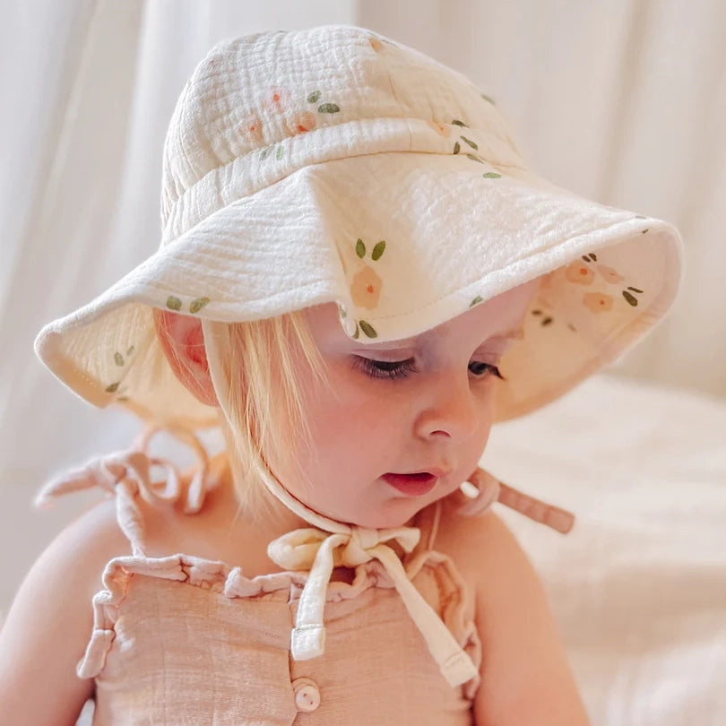 Muslin Sun Hat Daisy O/S - Over the Dandelions