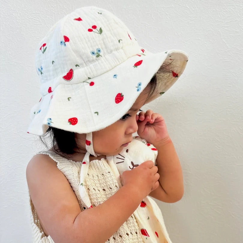 Muslin Sun Hat Sweet Pickings O/S - Over the Dandelions