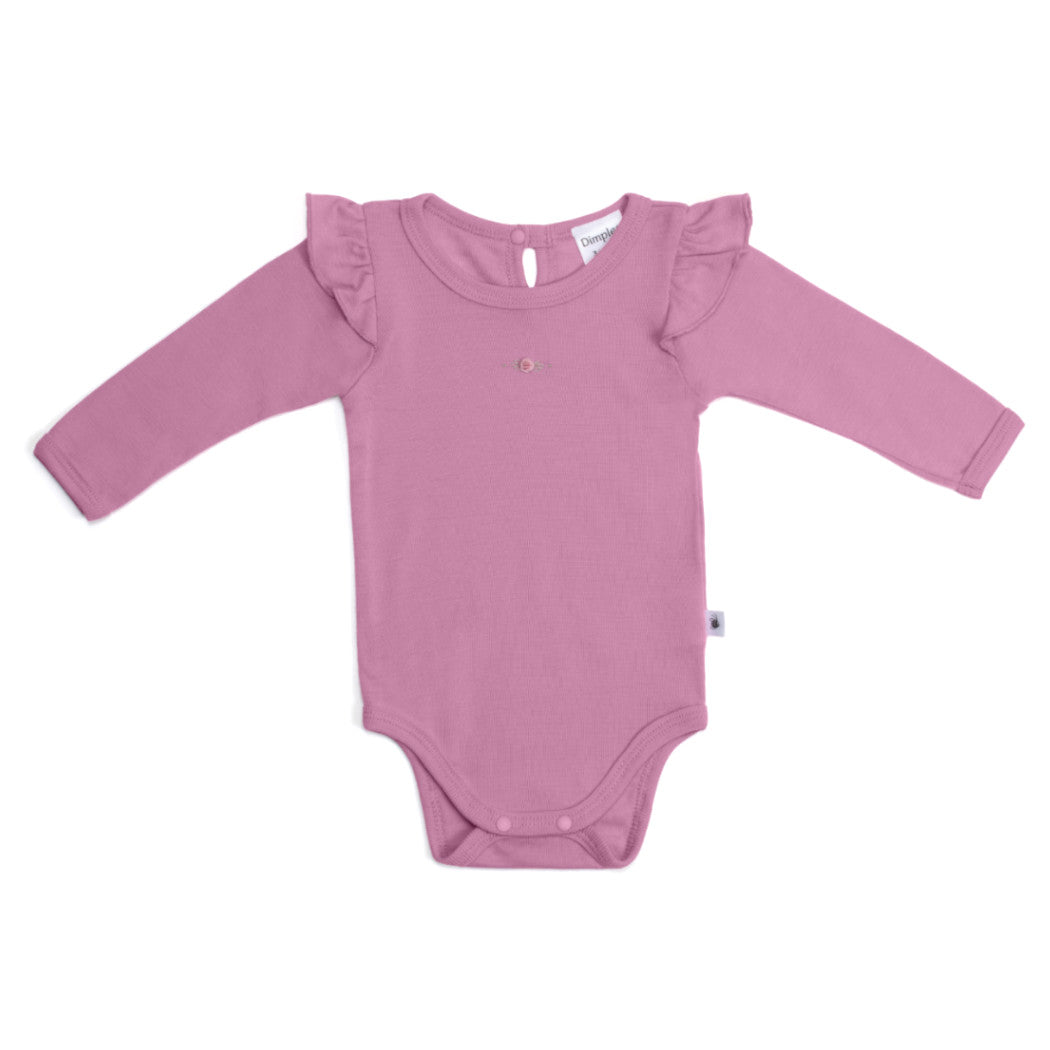 Orchid Merino baby girl suit with long sleeve from front:image,small_image,thumbnail