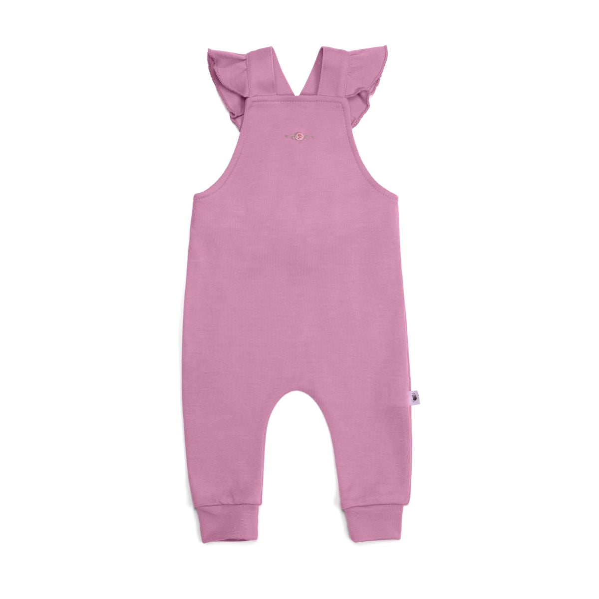 Orchid merino frill overall from arctic adventure collection of Dimples NZ:image,small_image,thumbnail