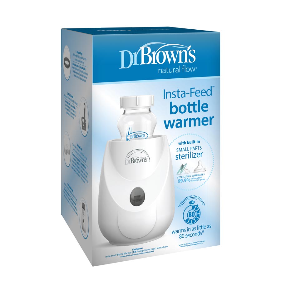 Dr Browns Insta-Feed Bottle Warmer and Steriliser in box