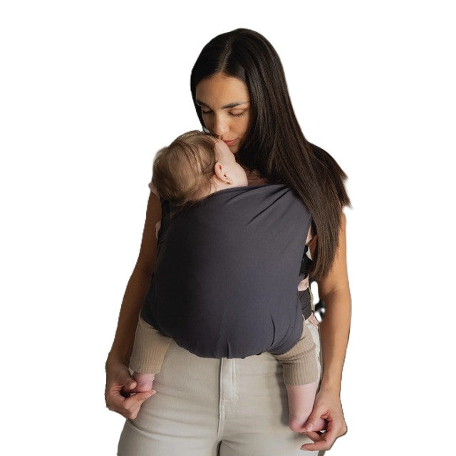 Charcoal Baby Wrap Carrier Boba Bliss Baby Carriers NZ
