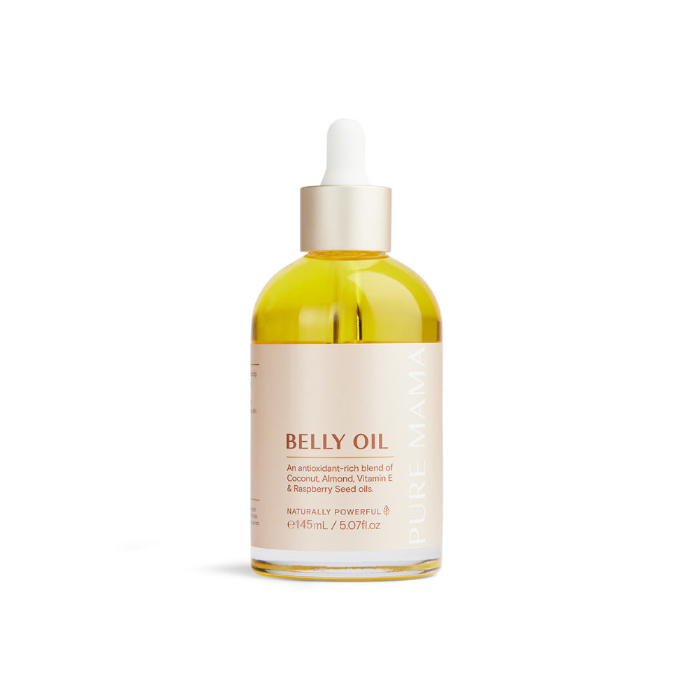 Belly Oil by Pure Mama close up of naturally powerful antioxidant bottle:image,small_image,thumbnail,swatch_image