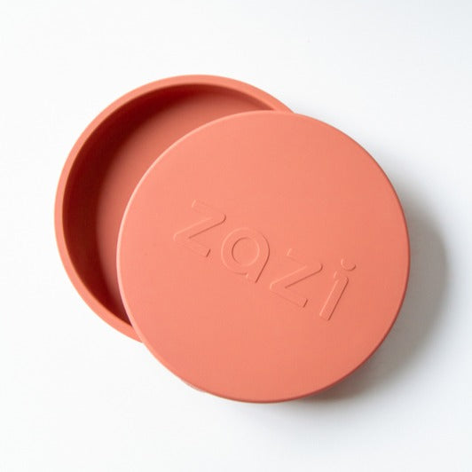 Zazi silicone baby plate with lid