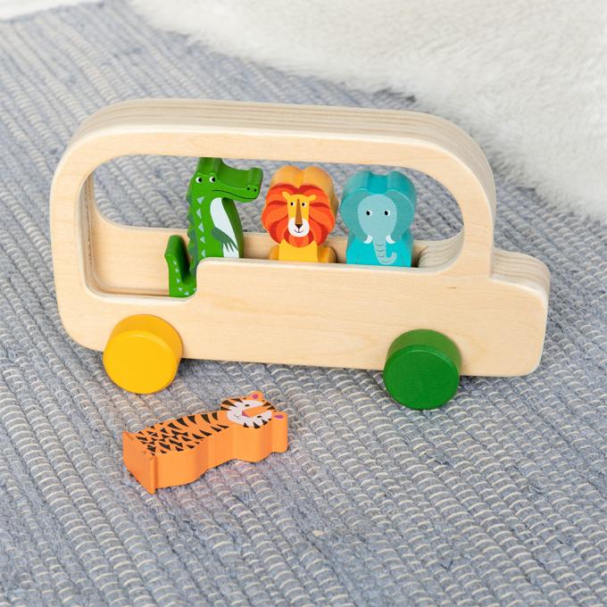 Colourful Creatures - Wooden Bus-Rex London