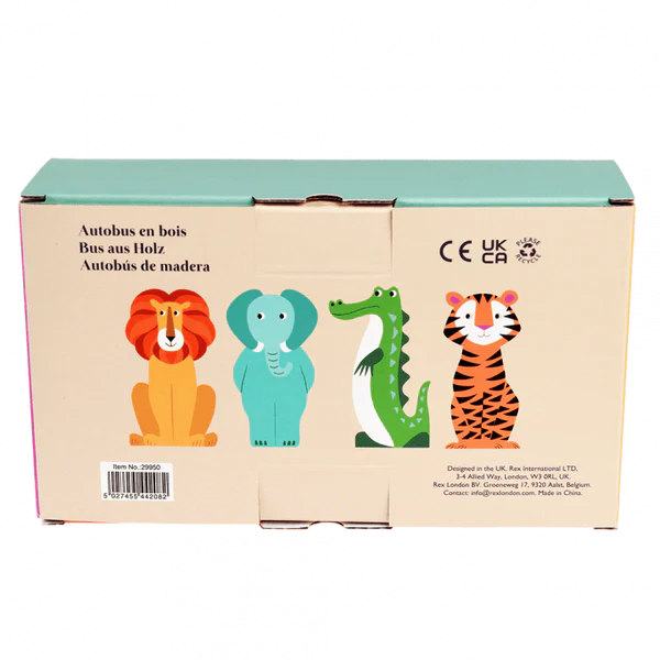 Colourful Creatures - Wooden Bus-Rex London