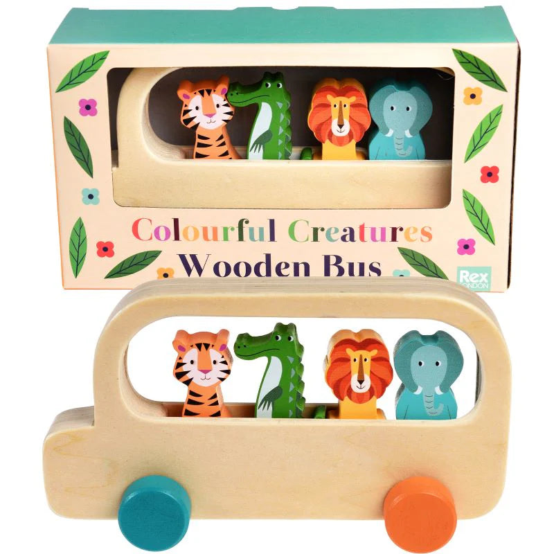 Colourful Creatures - Wooden Bus-Rex London