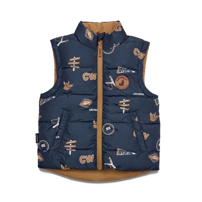 1yr / Choose Your Adventure Reversible Vest - Crywolf