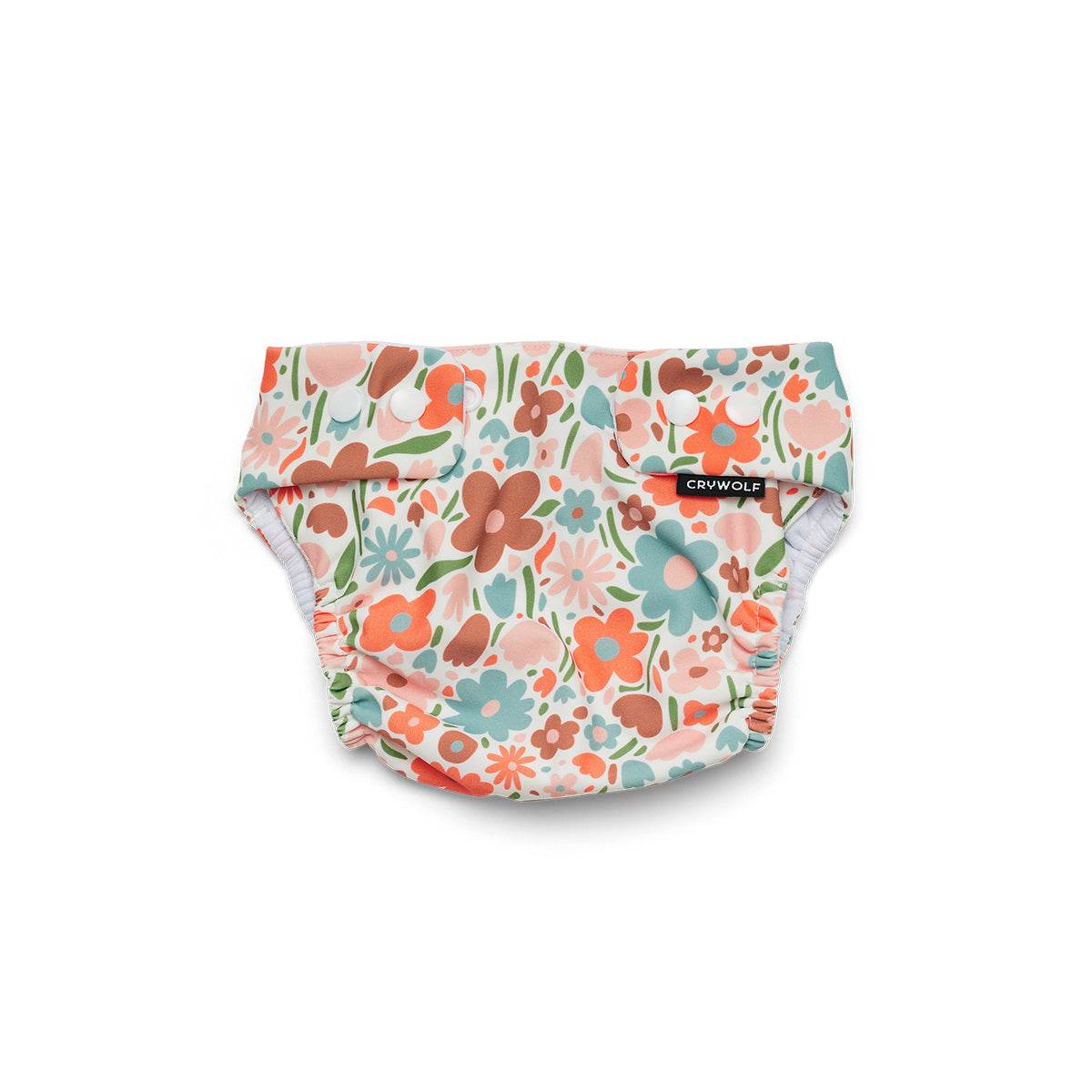 0-1yr / Flower Market Reusable Swim Nappy - Crywolf
