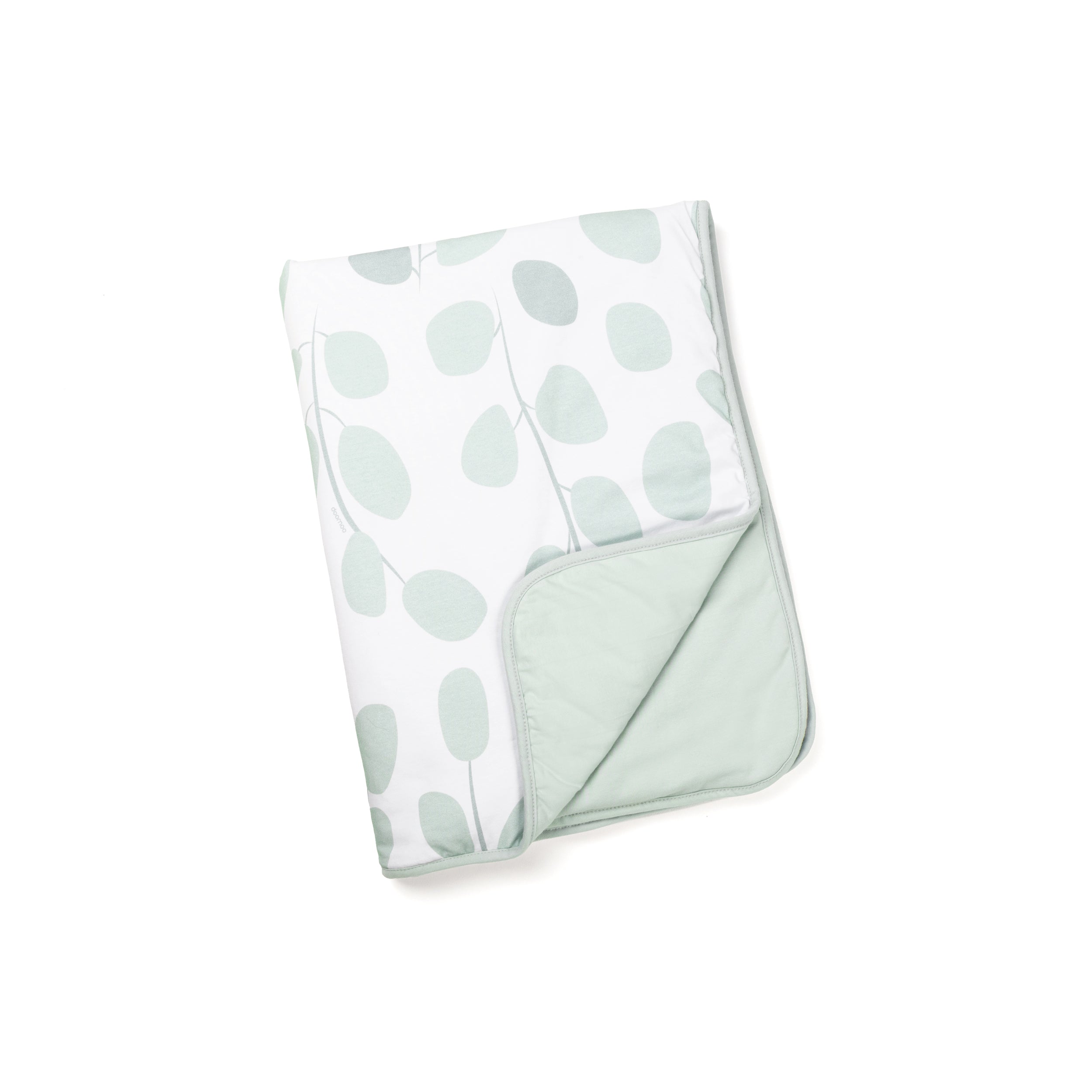 Doomoo Dream Blanket Leaves Aqua Green - doomoo