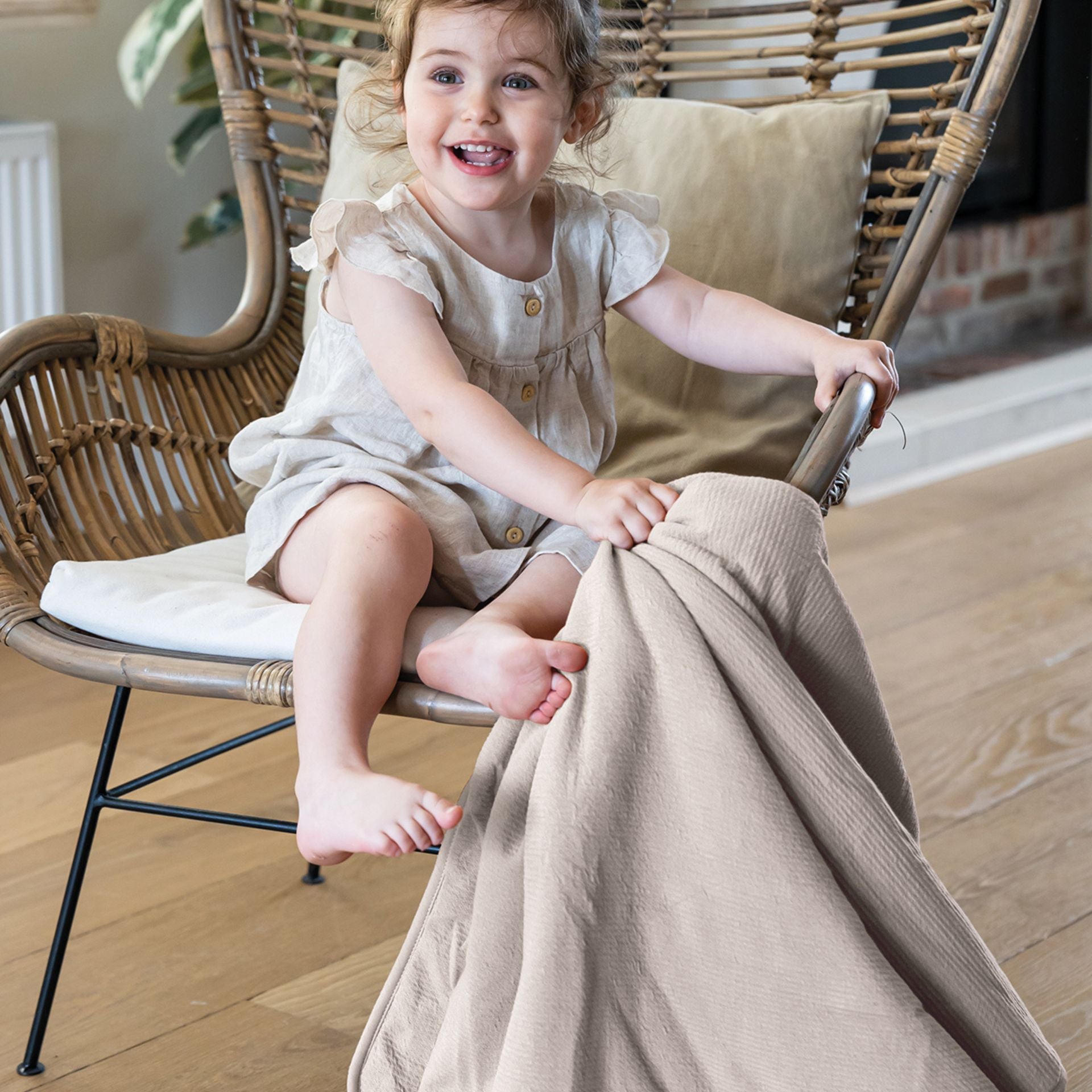 Doomoo Dream Blanket Tetra Jersey Sand - doomoo