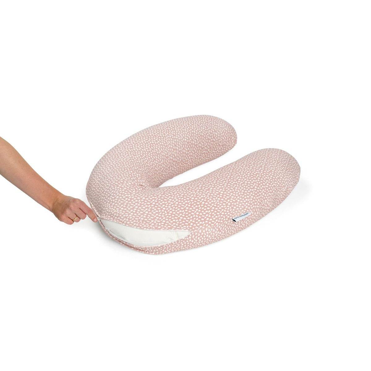 Doo Moo Buddy pregnancy pillow cover in Cloudy Pink