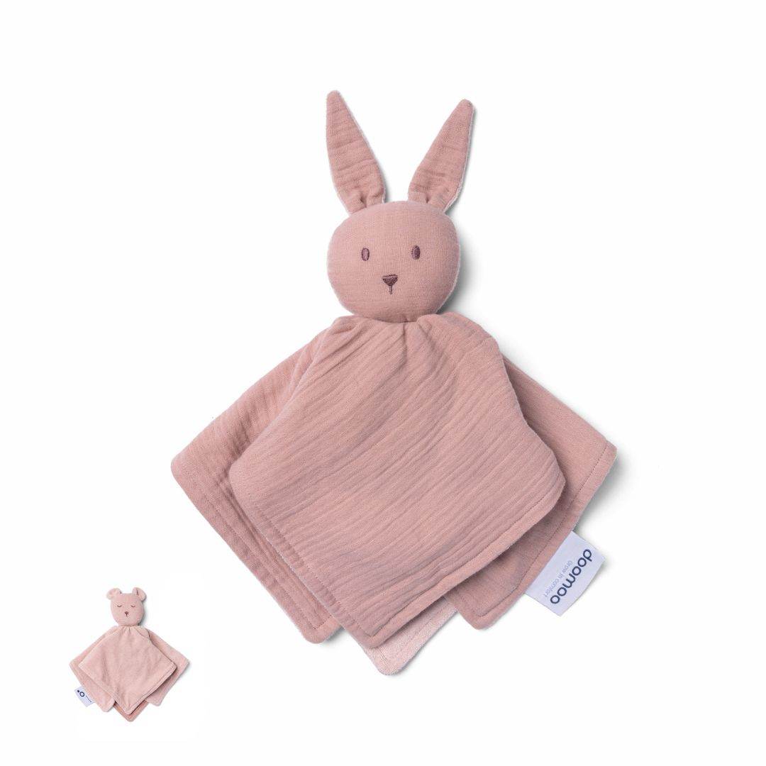 Organic Cotton Comforter for Early Separation Bunny Pink – Dimples