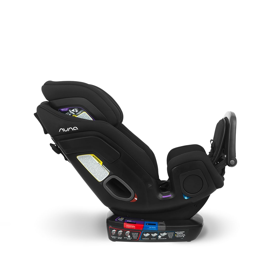 Nuna Exec Carseat capsule in caviar Side View
